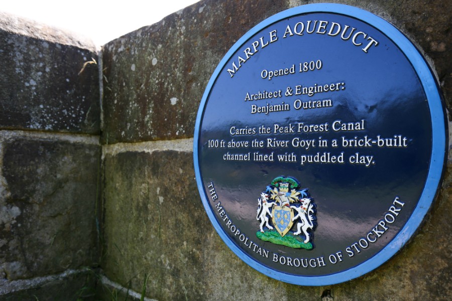 Marple Aqueduct plaque (Getty Images)