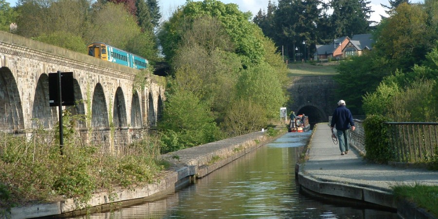 Chirk Aqueduct across to Wales