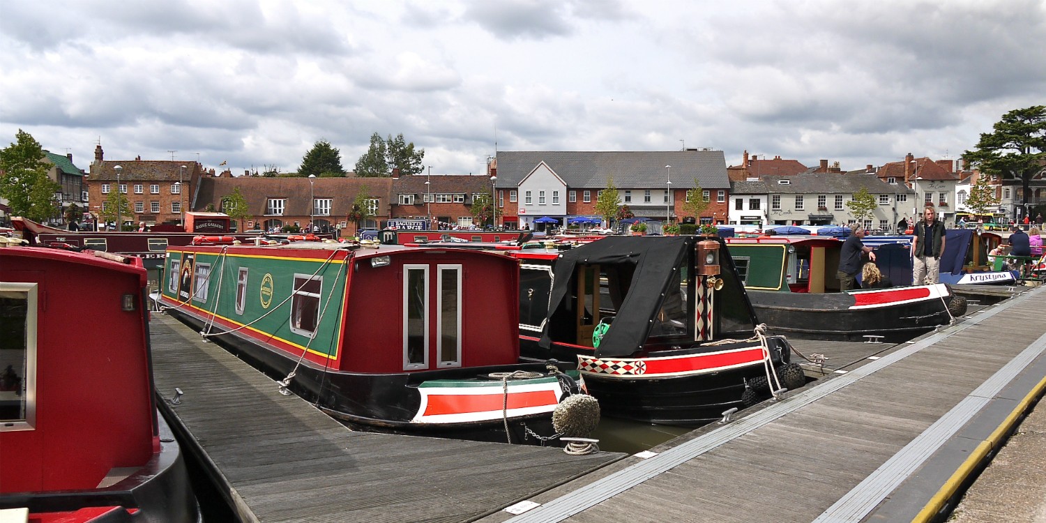 Narrowboats at Stratford upon Avon