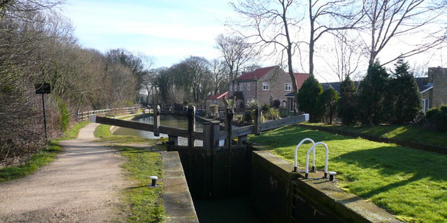 The locks at Turnerwood: Chesterfield Canal