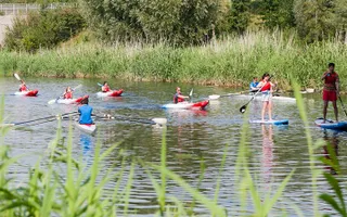 Canoeing and paddleboarding