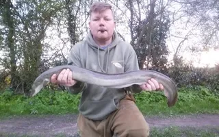 NAC Member Nick Duffy with a Canal Specimen Eel