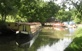 Goytre Wharf moored boats