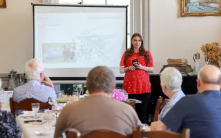 Speaker at Naburn Locks
