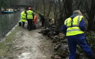 Hebden Bridge Towpath repairs