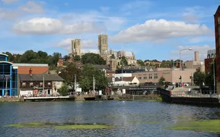 View of Cathedral from Brayford Pool