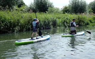 Paddle boarding with kids