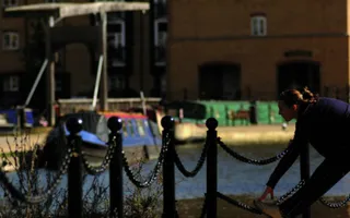 Running on the towpath in Apsley