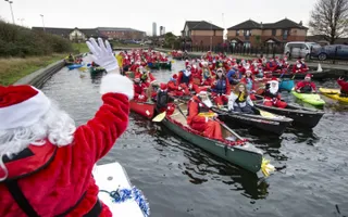 Leeds Santa splash 2018