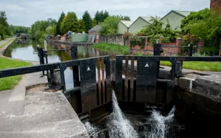 Wigan lock flight