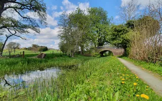 Old stone bridge over the Montgomery Canal