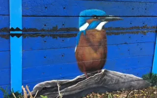 Kingfisher mural at Middleport