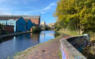 Rea Aqueduct, Warwick Bar on the Grand Union Canal in Digbeth