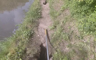 photo showing poor condition of the towpath