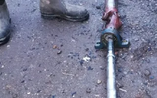 View from prop shaft end