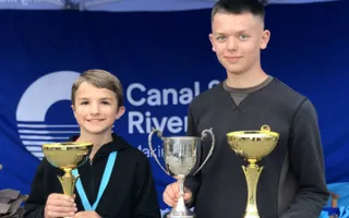 Ben Keeling and my brother, Cameron Pitman, junior pairs winners 2019