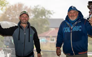 Canal pairs champions 2020 Lee Trevitt (left) and Richard Chave with their trophies
