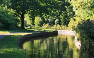 Sunny towpath on the Llangollen Canal
