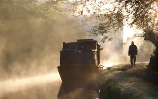 Sunset picture of the Grand Union Canal