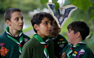Uniform group on canal visit