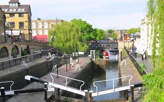 View of Camden Locks on the Regent's Canal