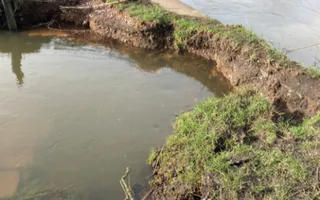 Black Brook Bridge towpath washed away