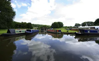 Boats on the Macclesfield canal
