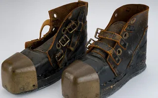 Boots from a Divers Suit used by marine engineers on the Manchester Ship Canal during the late 1880s