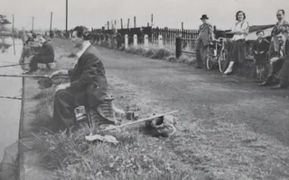 Benny Ashurst fishing 1930s