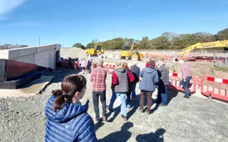 Group of people on a construction site