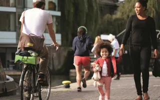 People on the towpath
