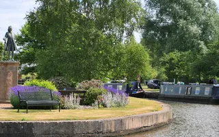 James Brindley statue at Etruria Junction