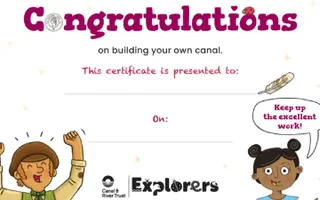 Build a Canal Certificate Screenshot