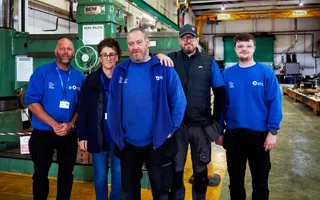 Group of workers at Stanley Ferry workshop