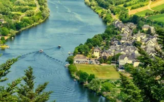 Aerial photo of a river from Explorers resource