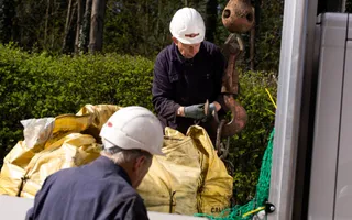 two workers in hard hats