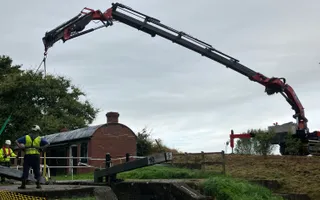 Repairs to vandalism at Audlem Lock 10 Shropshire Union Canal (4)