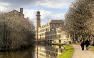 Saltaire Mills towpath