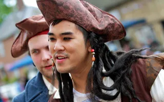 Man dressed as a pirate
