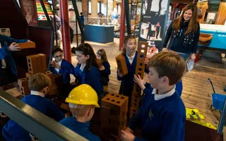 School group at Gloucester Waterways Museum