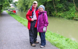 Walking along the canal