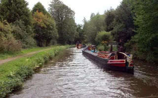 Boating along the canal