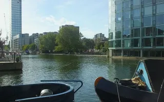 View across Islington City Rd Basin