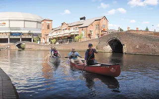 Canoeing on the Birmingham Canal Navigation