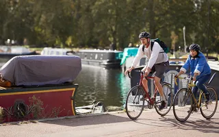 Cycling along the canal