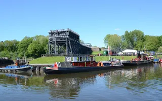 Anderton Boat Lift surrounded by boats