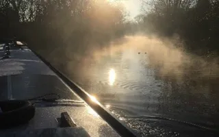 Early morning with Keith and Beryl on the River Soar
