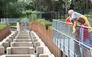 Family enjoying a day out