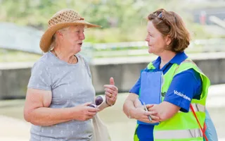 Helping the public at East London Waterways Festival