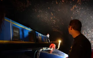 Inside Blisworth Tunnel